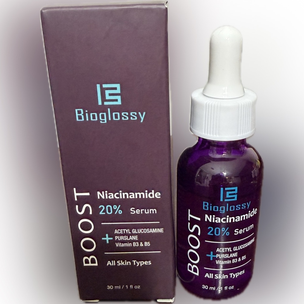 Bioglossy BOOST Niacinamide 20% Serum 30ml Acne Blemishes All Skin Types